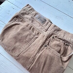 Urban Pipeline Relaxed‎ Straight Leg Corduroy Pants Men's 34/32 Tan Casual